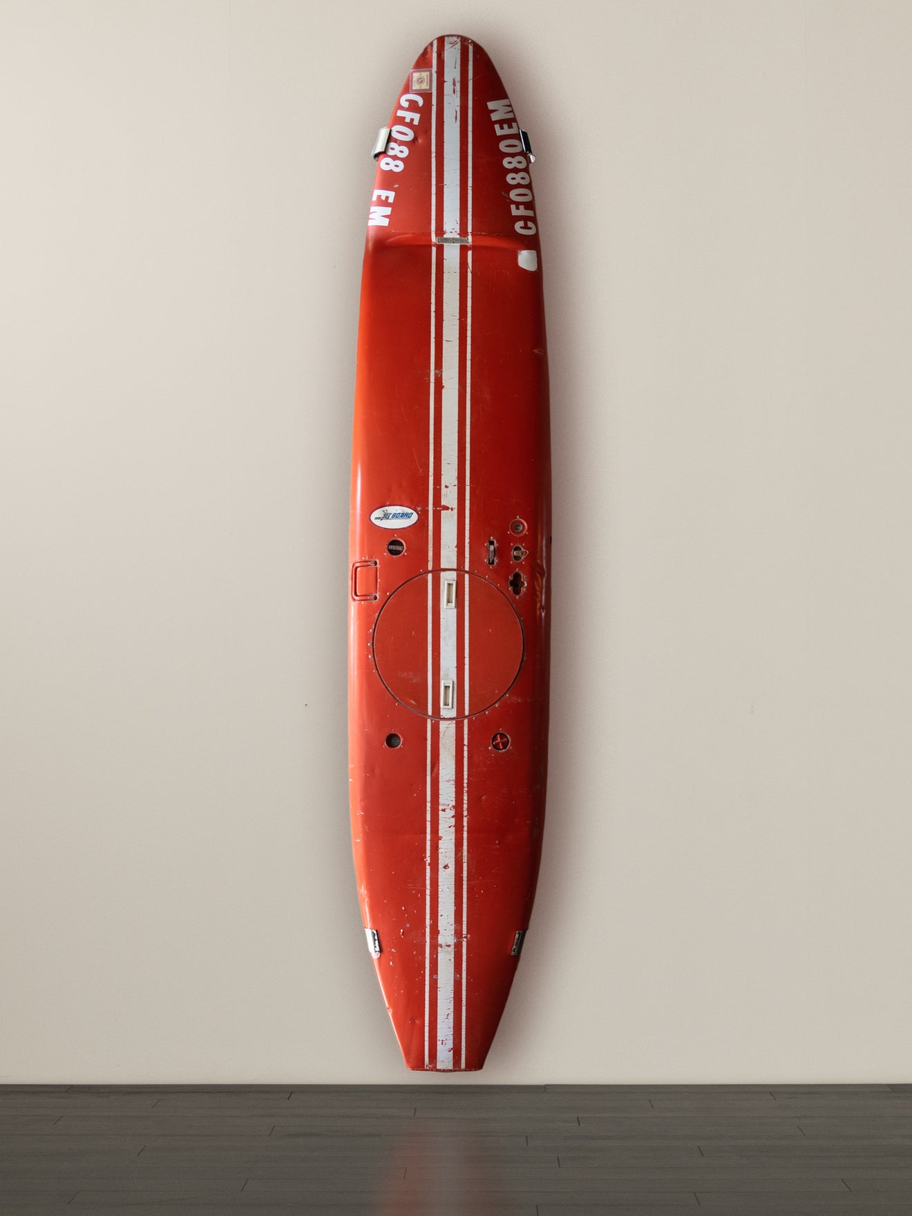 RED JETBOARD MOTORIZED SURFBOARD BY SARGENT FLETCHER CO